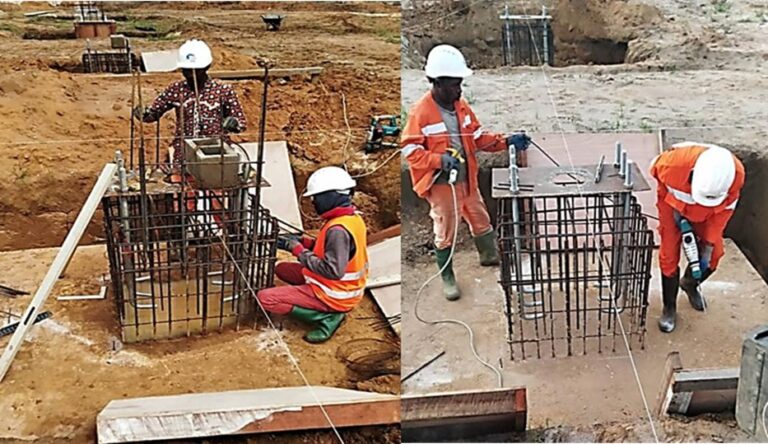 Chantier Makoua – Construction d’une scierie à Langoue.